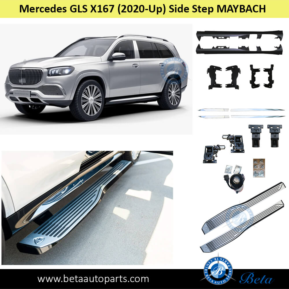Mercedes GLS-Class X167 (2020-Up), Side Steps Electric Maybach, China, 1676984701 / 1676984801 Mercedes GLS-Class X167 (2020-Up), Side Steps Electric Maybach, China, 1676984701 / 1676984801